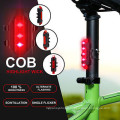 Waterproof 3 LED MTB Bike Bicycle Rear Tail Light RED Lamp USB Recharge Bicycle Lights Bicycle Accessories